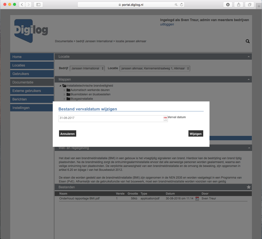 Vervaldatum aan document koppelen
